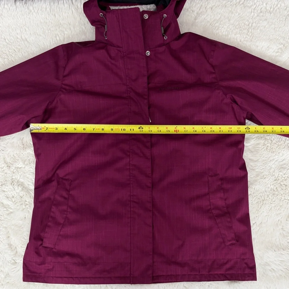 Columbia Maroon Hooded Jacket - Picture 14 of 17